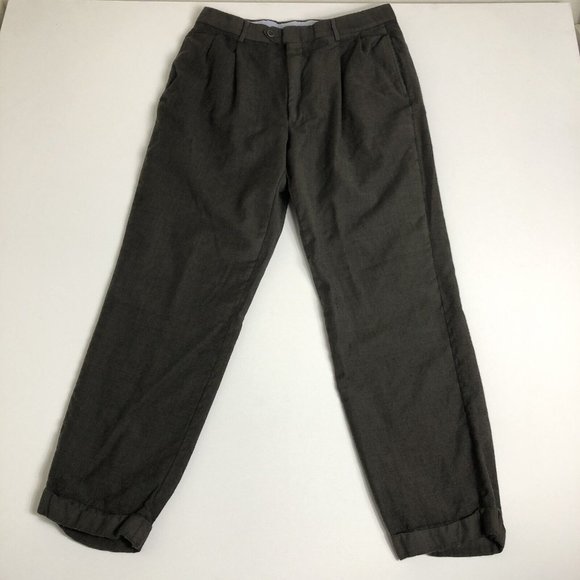 Tommy Hilfiger Wool Cashmere blend Dress Pants Mens 34W x 30L Charcoal Gray L32 - Picture 1 of 5